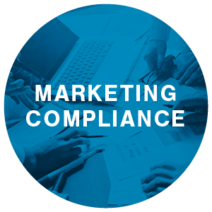 People meeting with pens, paper and a laptop | Marketing Compliance