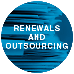 Stack of papers | Renewals and Outsouring